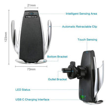 Load image into Gallery viewer, 10W Fast Smart Sensor Car Wireless Charger Stands