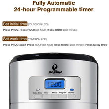 Load image into Gallery viewer, 12-Cup Programmable Stainless Steel Coffee Maker