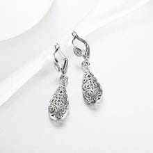 Load image into Gallery viewer, 18K Gold Laser Cut Filigree Drop Earrings - Assorted Colors