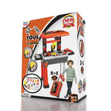 Load image into Gallery viewer, 2-in-1 Pretend Play Game Travel Suitcase for Girls