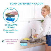 Load image into Gallery viewer, 2-in-1 Soap Dispenser Pump with Sponge Holder