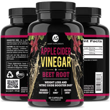 Load image into Gallery viewer, 2-Pack: Angry Supplement Apple Cider Vinegar + Beetroot and Turmeric & Ginger Capsules