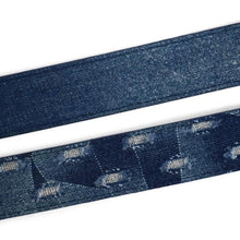 Load image into Gallery viewer, 2-Pack: Men's Parquet Jean Washed Denim Belts - Size: Small