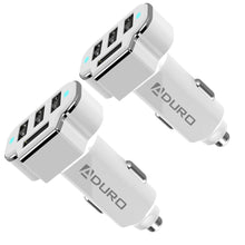 Load image into Gallery viewer, 2-Pack: PowerUp 4 USB Port Car Charger Adapter