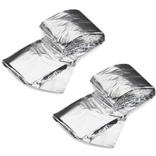 Load image into Gallery viewer, 2-Pack: Windproof Aluminum Foil Emergency Blanket For Camping First Aid Blanket