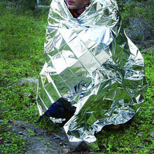 Load image into Gallery viewer, 2-Pack: Windproof Aluminum Foil Emergency Blanket For Camping First Aid Blanket