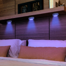 Load image into Gallery viewer, 3-Pack: Bright Basics Color Changing Wireless Led Puck Lights With Remote Control