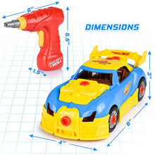 Load image into Gallery viewer, 30-Piece: Kids’ Take Apart Racing Car Toy Construction Play Set