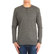 Load image into Gallery viewer, 4-Pack: Men's Long-Sleeve Marled Henley Shirts - Size: Medium