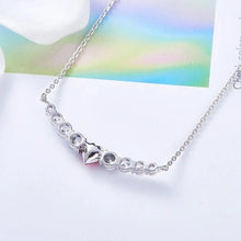 Load image into Gallery viewer, 8.00 CT Ruby Heart Necklace Made with Swarovski Crystals