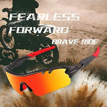 Load image into Gallery viewer, Toneoesol Polarized Sports Sunglasses with 5 Interchangeable Lenses