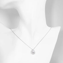 Load image into Gallery viewer, 5.00 CT Teardrop Pave Necklace in 18K White Gold Plated