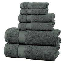 Load image into Gallery viewer, 6-Pack: 100% Cotton Towel Set - Assorted Colors