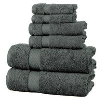 Load image into Gallery viewer, 6-Pack: 100% Cotton Towel Set - Assorted Colors