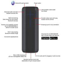 Load image into Gallery viewer, Ultimate Ears MEGABOOM (2015) Portable Waterproof & Shockproof Bluetooth Speaker