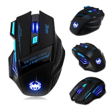 Load image into Gallery viewer, 7 Buttons LED Optical Wireless Gaming Mouse