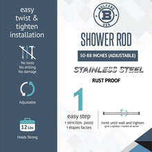 Load image into Gallery viewer, Bolford Shower Curtain & Rod Set