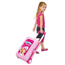 Load image into Gallery viewer, 2-in-1 Pretend Play Game Travel Suitcase for Girls