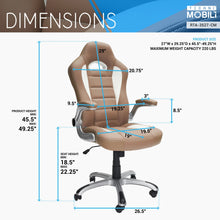 Load image into Gallery viewer, High Back Executive Sport Race Office Chair With Flip-up Arms