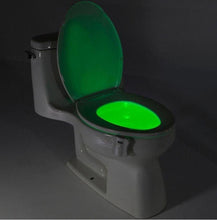 Load image into Gallery viewer, 8-Color LED Sensor Motion-Activated Bathroom Toilet Light