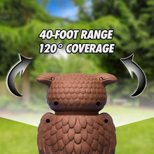 Load image into Gallery viewer, Owl Alert Statue - Targets Outdoor Pests Like Racoons, Deer, Rabbits, Squirrels, Mice and More