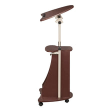 Load image into Gallery viewer, Sit-to-Stand Rolling Adjustable Laptop Cart with Storage