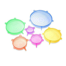 Load image into Gallery viewer, 6-Pack: Stretchable Silicone Cover Lids