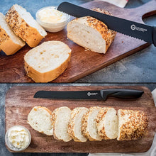 Load image into Gallery viewer, 7-Piece Set: Chef Knife, Bread, Carving, Utility, Pairing, Cheese, Pizza