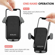 Load image into Gallery viewer, Boslisa Qi Gravity Wireless Car Charger Mount