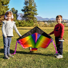 Load image into Gallery viewer, BritenWay Ripstop Polyester Fabric Extra Large Rainbow Kite