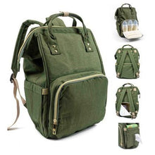 Load image into Gallery viewer, Multifunction Diaper Bag Water-Resistant Backpack