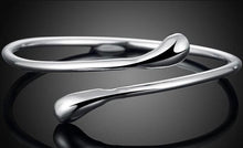 Load image into Gallery viewer, Teardrop Bangle in Sterling Silver