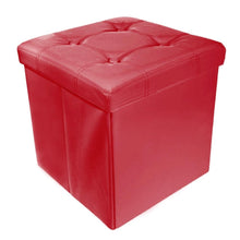 Load image into Gallery viewer, Collapsible Storage Ottoman & Foot Rest