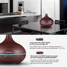 Load image into Gallery viewer, Cool Mist Humidifier Ultrasonic Aromatherapy Diffuser