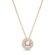 Load image into Gallery viewer, Golden NYC Jewelry 18K Gold Plated Round Halo Necklace