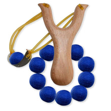 Load image into Gallery viewer, Handcrafted Wood Slingshot With Soft Felt Balls