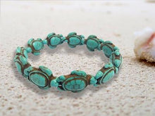 Load image into Gallery viewer, Handmade Hawaiian Turquoise Sea Turtles Bracelet