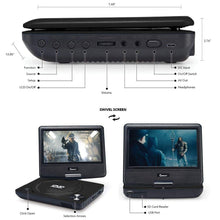 Load image into Gallery viewer, Impecca Portable DVD Player Swivel Screen
