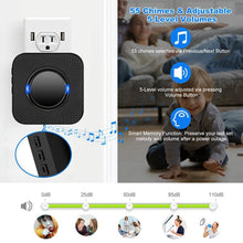 Load image into Gallery viewer, IP55 Waterproof Multi-Melody Wireless Doorbell Rings