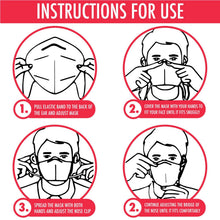 Load image into Gallery viewer, KN95 Protective Breathable Outdoor Face Mask with Nose Clip