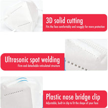 Load image into Gallery viewer, KN95 Protective Breathable Outdoor Face Mask with Nose Clip