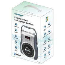 Load image into Gallery viewer, Koramzi Karaoke Portable Boombox with Bluetooth and Rechargeable Battery