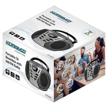 Load image into Gallery viewer, KORAMZI Portable CD Boombox with AM/FM Radio
