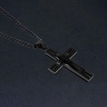 Load image into Gallery viewer, Men's Cross Necklaces in Stainless Steel