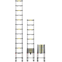 Load image into Gallery viewer, OxGord Aluminum Telescopic Extension Ladder 12.5ft. Telescope