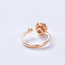 Load image into Gallery viewer, Pink Topaz Pave Adjustable Ring Made with Swarovski Crystals