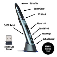 Load image into Gallery viewer, Pocket Mouse Wireless Optical Digital Pen Mouse & Stylus