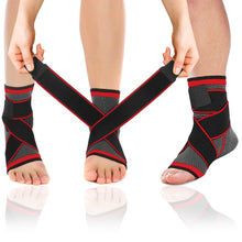 Load image into Gallery viewer, DCF Adjustable Ankle Compression Sleeve for Men and Women
