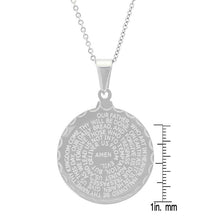 Load image into Gallery viewer, Stainless Steel Lord's and Serenity Prayer Pendant for Women