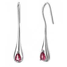 Load image into Gallery viewer, Sterling Silver Gemstone Water Drop Earrings